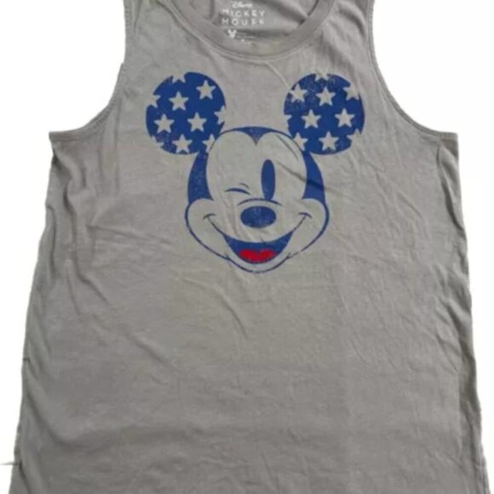 Disney‎ Gray Mickey Mouse Tank Top womens XS